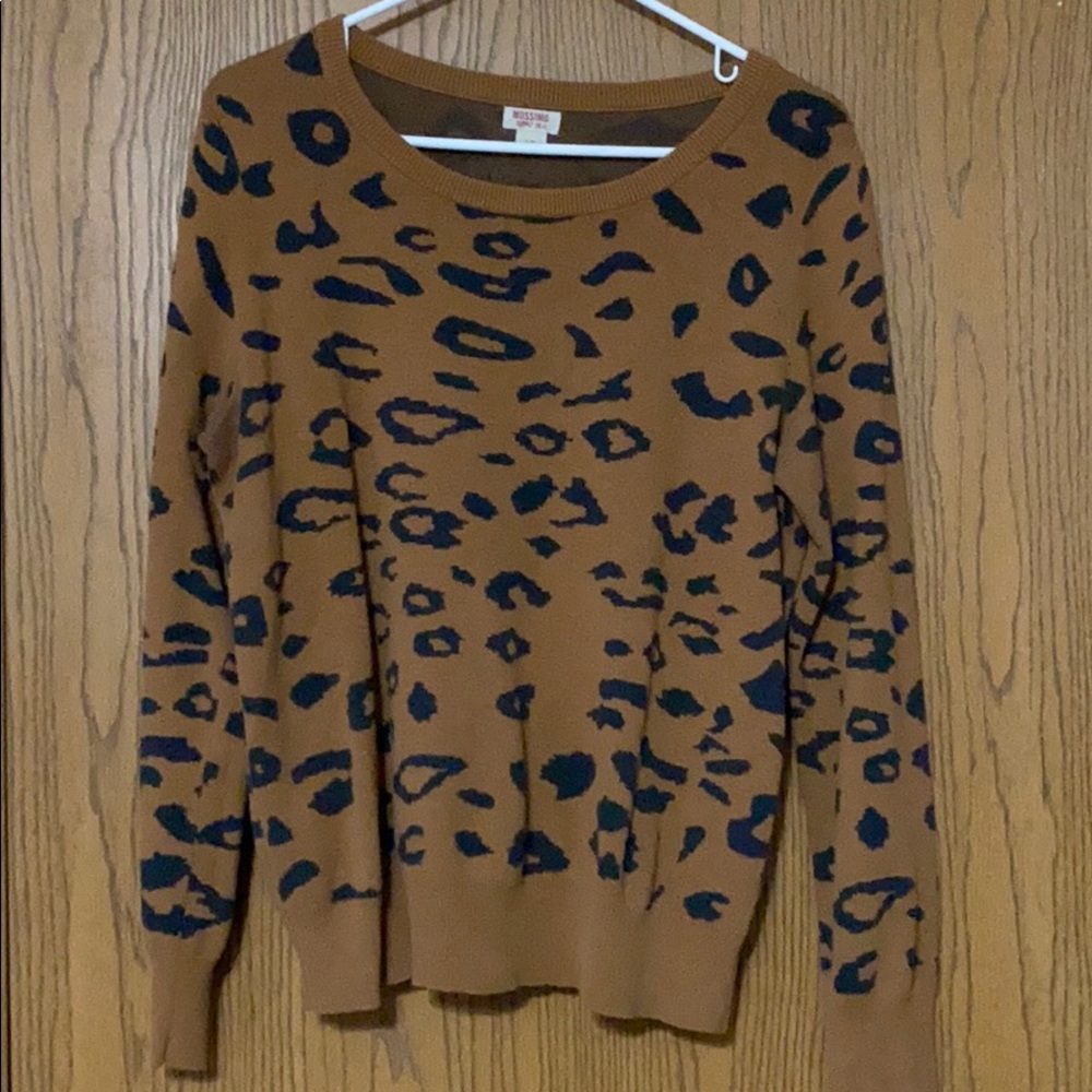 Leopard Print Crewneck Sweatshirt